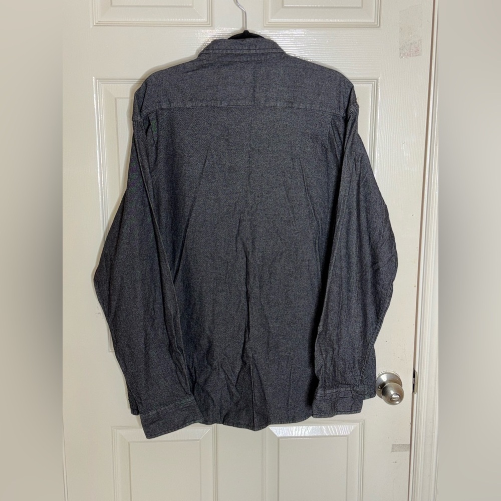 Wrangler Mens Flex for Comfort Long Sleeve Button Up Denim Shirt Black Mens 2XL - Picture 6 of 8
